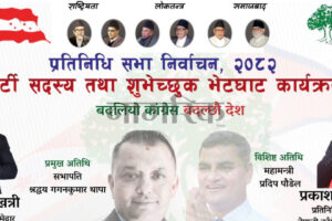 गोरखाका कांग्रेस उम्मेदवारलाई सभापति गगन थापाले  फागुन २ गते स्वयम्भू स्थित बुद्ध पार्टी प्यालेसमा भेट्ने